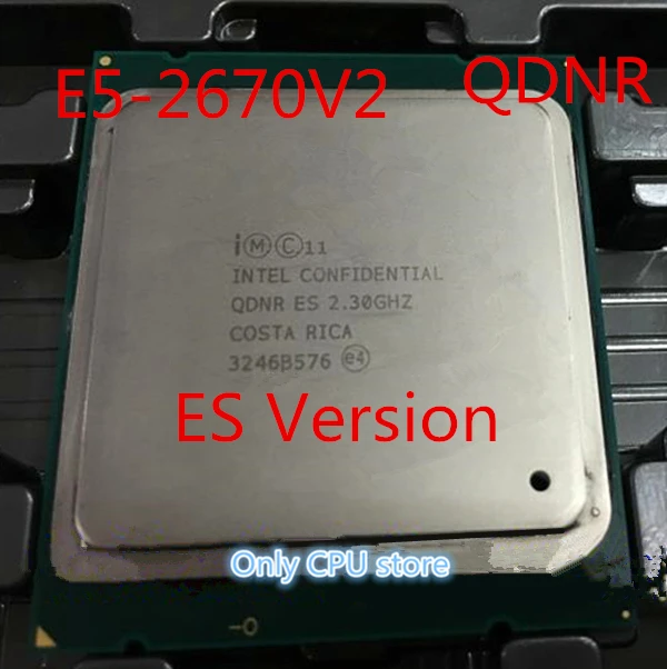Оригинальный процессор Intel Xeon 2 30 QDNR ES версия ГГц 10 ядер 25 м LGA2011 E5 2670V2 бесплатная