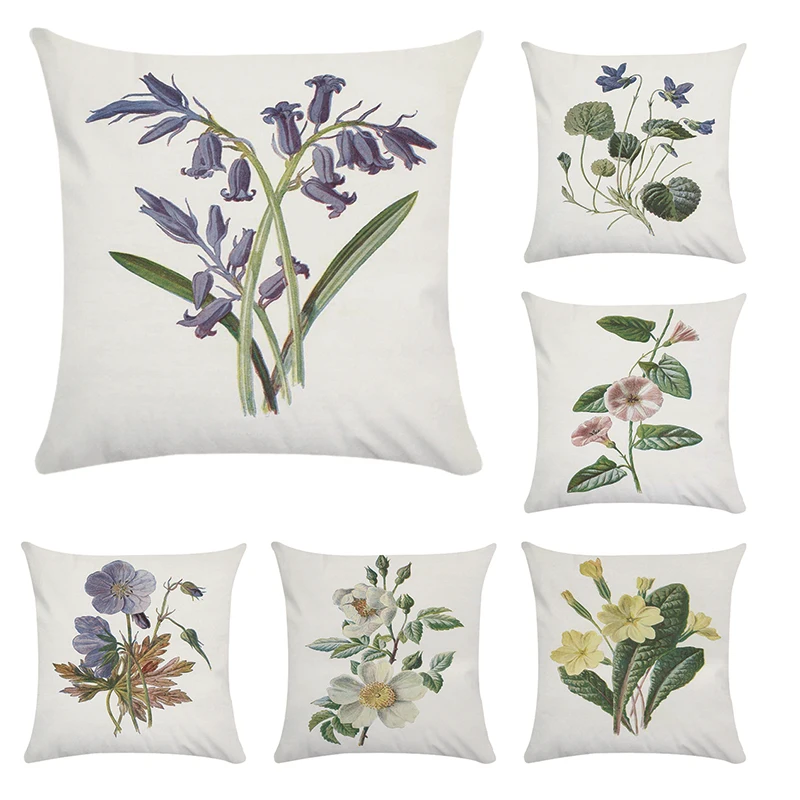 

45cm*45cm Bright color design A flower pattern super soft cushion cover and sofa pillow case Home decorative pillow cover