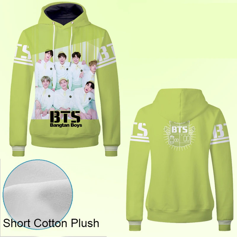 2019 BTS 3D Men Plus Thick Cotton Hoodies Sweatshirt Cute BTS Hoodie No Hero Academia Printed Hoodie for Kids Boys Fans