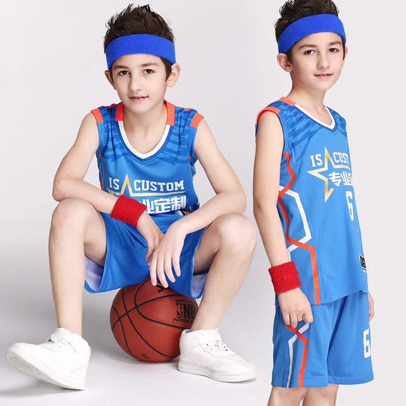 2017 Newest Kids Basketball Jersey Student sports Uniform Men Team