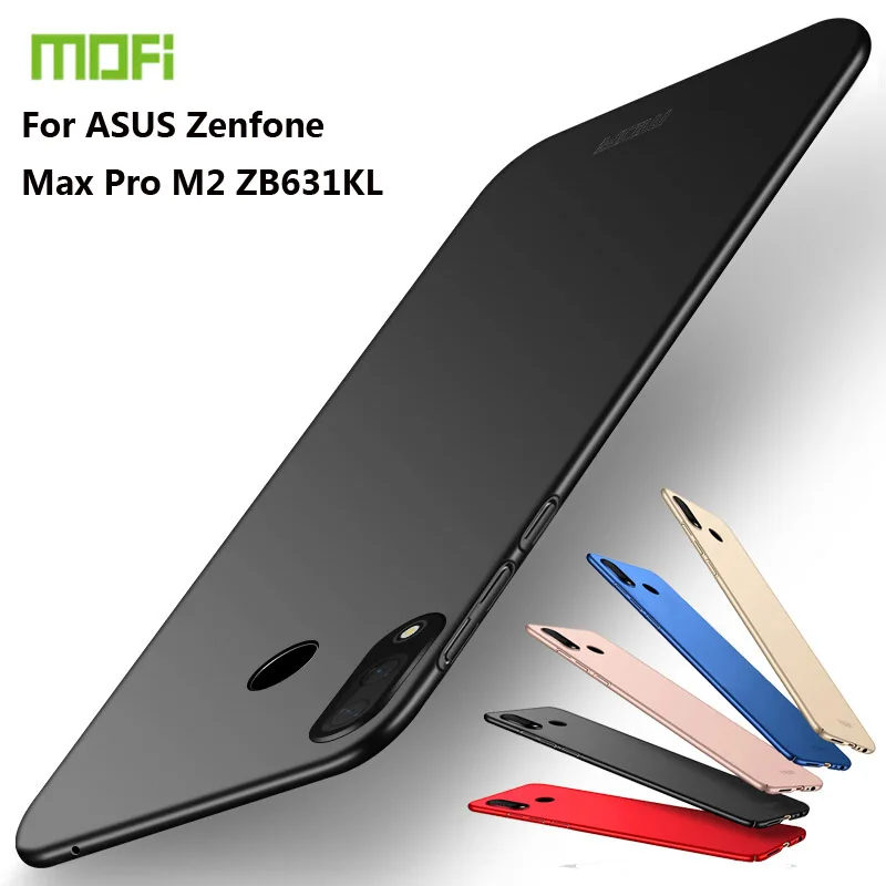 

MOFi For ASUS Zenfone Max Pro M2 ZB631KL Cover Case PC Hard Luxury Protection Back Cover For ASUS ZB631KL Fundas Phone Shell
