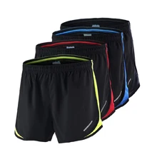 Летние мужские шорты для бега, удобные быстросохнущие шорты для улицы и занятий спортом, 4 цвета, одежда, эластичные спортивные шорты для бега