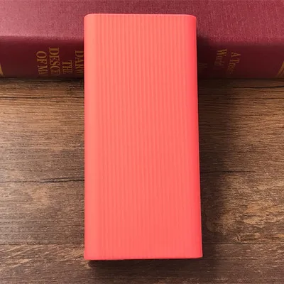 Новейшая модель силиконовый чехол для Xiao mi power Bank 2C 20000mAh подходит для Xiaomi mi 2C power bank Чехлы гелевый резиновый чехол s - Цвет: Розовый