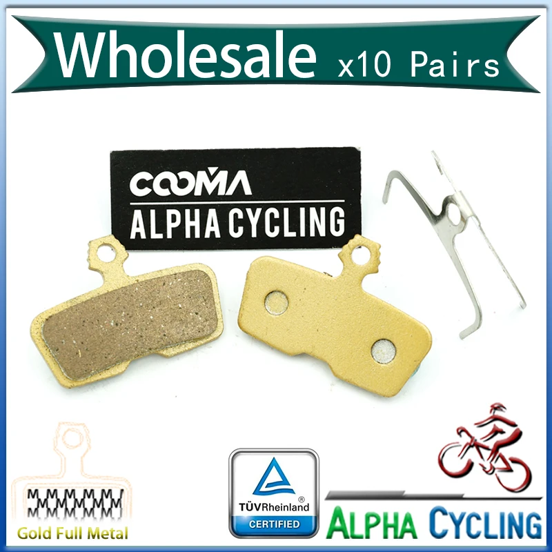 Bicycle Disc Brake Pads for AVID Code R New 10 Pairs/Order Gold Full Metal | Спорт и развлечения