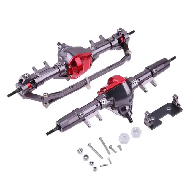 Cheap 1:10 RC Crawler Truck Front Rear Axle Tire Drive Shaft for AXIAL SCX10 Car Parts for AXIAL SCX10 Toys Accessories