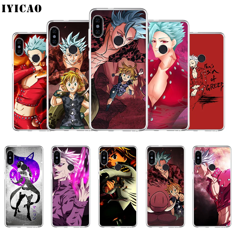 

IYICAO Ban Seven Deadly Sins Soft Silicone Phone Case for Xiaomi Redmi 4A 5A 6A Note 7 6 5 Pro Plus Redmi 4X 5A Prime Cover