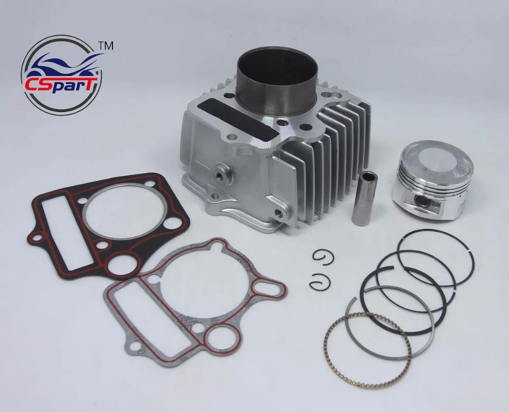 54mm 125CC Aluminum Alloy big bore kit Cylinder set for Dirt Bike ATV