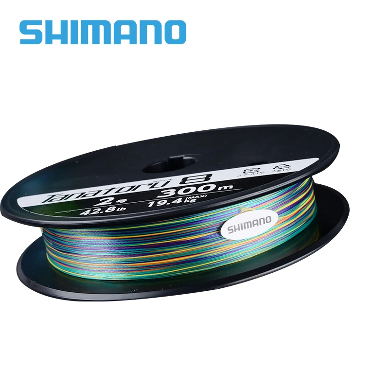 100% оригинальная плетеная рыболовная леска SHIMANO TANATORU X8 PE 300 м многоцветная 2 0 #/3 #/4 #