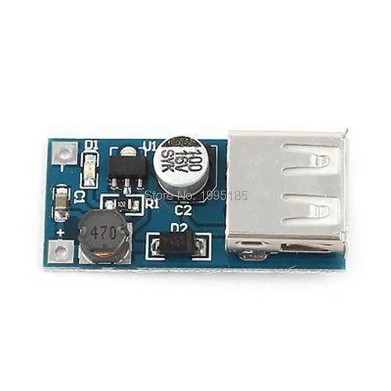 

Mini PFM Control DC-DC USB 0.9V-5V to 5V dc Boost Step-up Power Supply