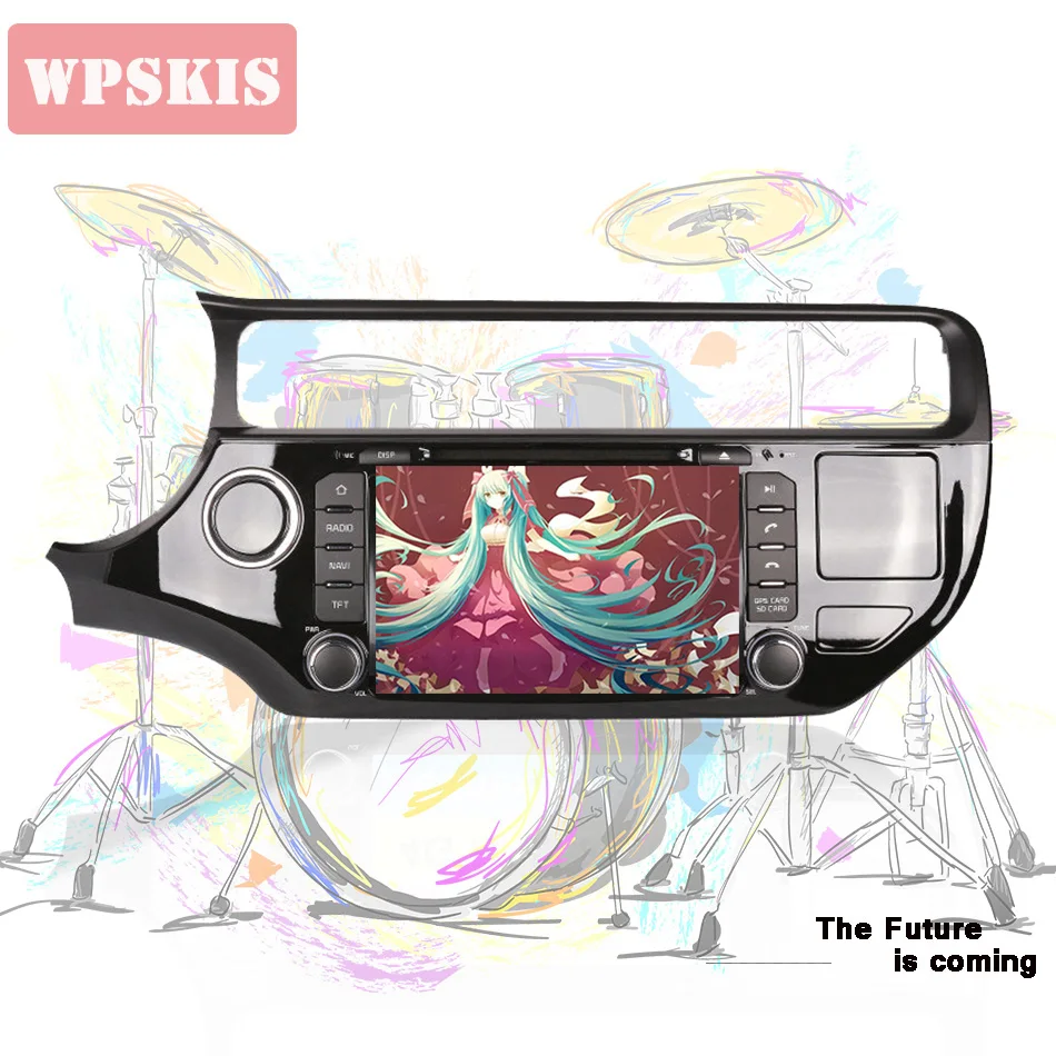 Best Android 9.0 RAM 4GB 2 DIN 1024*600 For KIA Rio K3 2015 2016 2017 2018 Car DVD Player Navigation GPS 3/4G Radio Tape Recorder 0