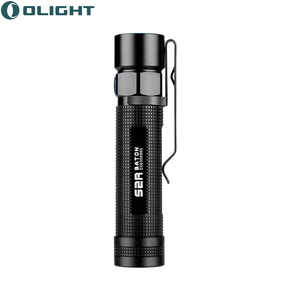 Olight LED Torch Max 1020 Lumens S2R Baton Rechargeable Flashlight mini EDC with Cree XM L2 LED