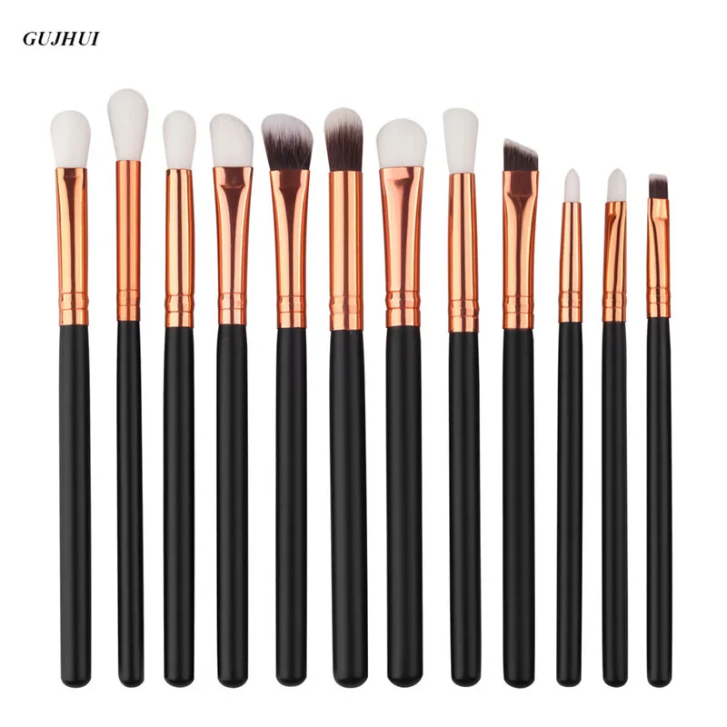 

12Pcs GUJHUI Professional makeup brushes sets eyebrow maquillage Concealer pinceis brush make up brushes Foundation cosmetics