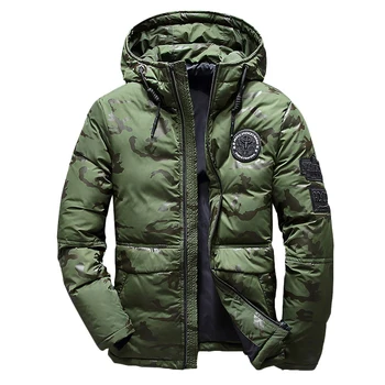 

2020 New Winter Men Duck Down Jacket abrigo invierno man Camouflage Parka Coats Male Outdoor Ski Jackets Slim climbing