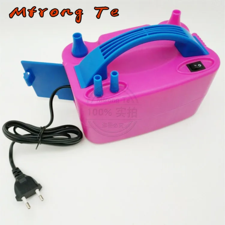 Mtrong te 220 V или 110 V Высокое напряжение двойное отверстие AC надувной электрический насос для накачивания воздушных шаров Электрический насос для воздушных шариков машина