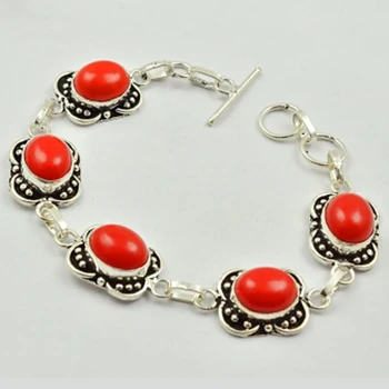 

Coral Bracelet , 20 cm, B2894