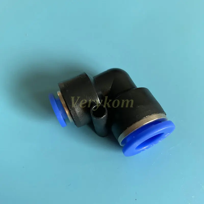 100 개/몫 플라스틱 비등한 팔꿈치 유니온 10MM 12MM 감속기 공압 공기 피팅 L 감소 커넥터 PVG 12-10 조인트