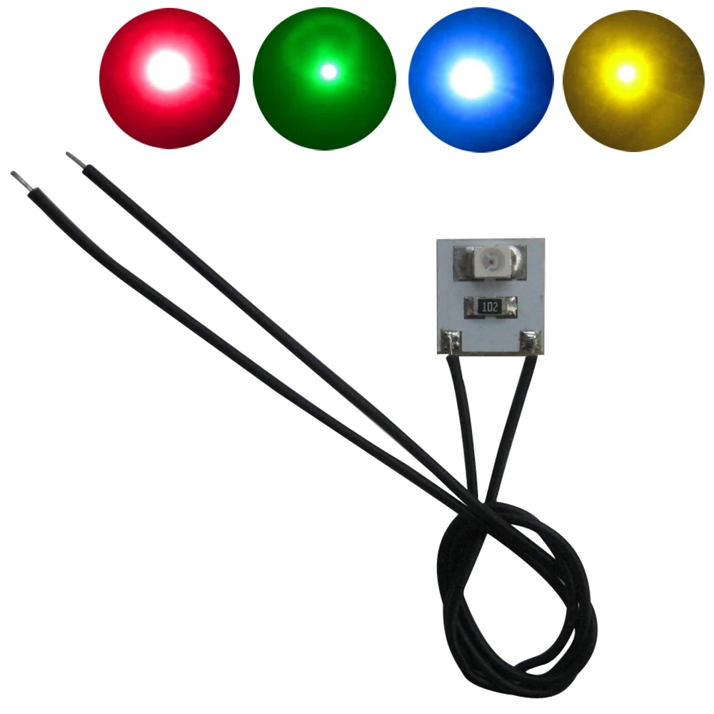 

DD00 20pcs Pre Wired SMD LED 3528 Led Lamp Light Set 12V ~ 18V RED YELLOW GREEN BLUE SMD LED