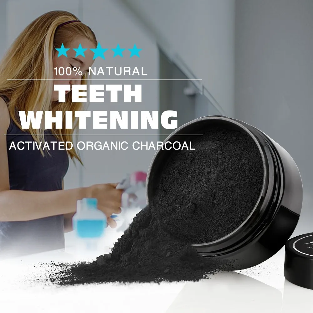 100pcs Charcoal Teeth Whitening Bamboo Activated Charcoal Powder Oral