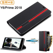 Huawei Y6 2018 Case Cover For Huawei Y6 Prime 2018 Case Flip Leather Silicone Back Cover