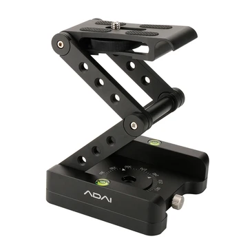 

ADAI Folding Z Type Tilt Head Pan Ball Head Quick Release Plate Video Tripod Head with 1/4 Screw for DSLR Canon Nikon