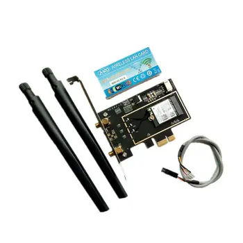 

Adapter Desktop 7265 Wireless-AC 802.11ac 2.4G&5G WiFi PCI Express Bluetooth 4.0 for Intel 7265AC PC wifi Card BT