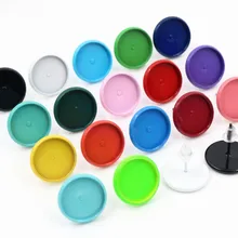 12 мм, 20 шт./лот, 18 цветов, покрытые серьги-гвоздики, серьги пустые/Базовые, подходят для 12 мм стеклянных кабошонов, пуговиц; сережки