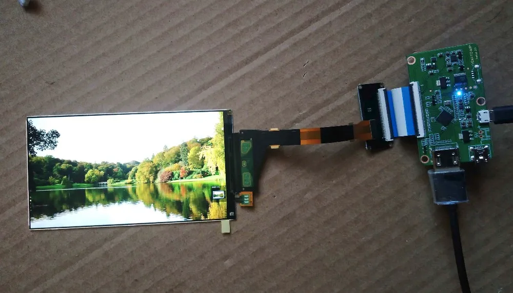 Mipi para Hdmi Lcd para Cura de Luz-impressora Kit de Exibição Ls055r1sx04 para Impressão Polegada Kit 3d Lcd 5.5 1440*2560 2 k - Imagem 3