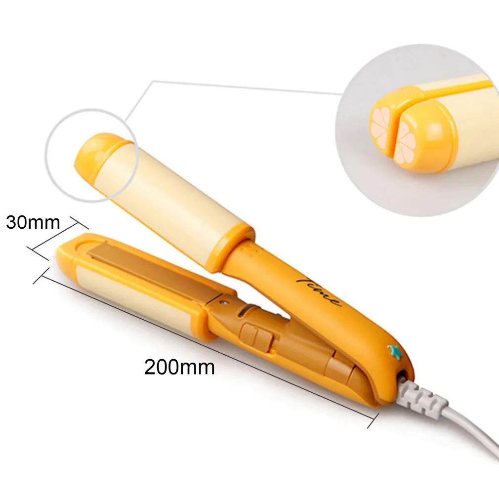 

220V Mini Cute Fruit Style Straightening and Curling Irons Portable Hair Curler Electric Hair Straightener Curling Hair