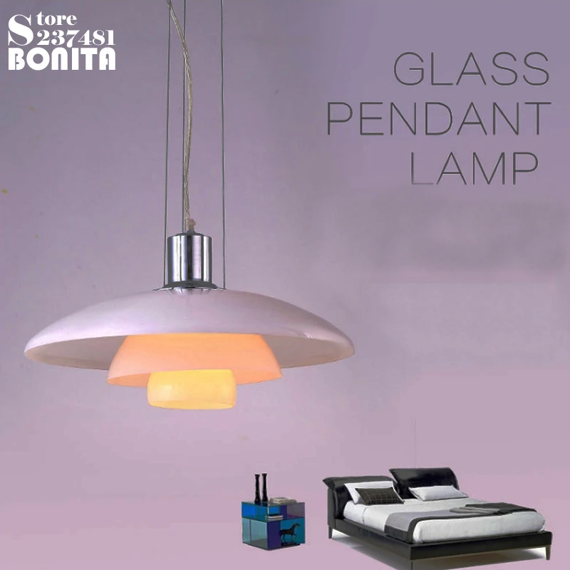 Стеклянная Подвесная лампа молочного цвета для ресторанов и спальни|lamp pendant|pendant