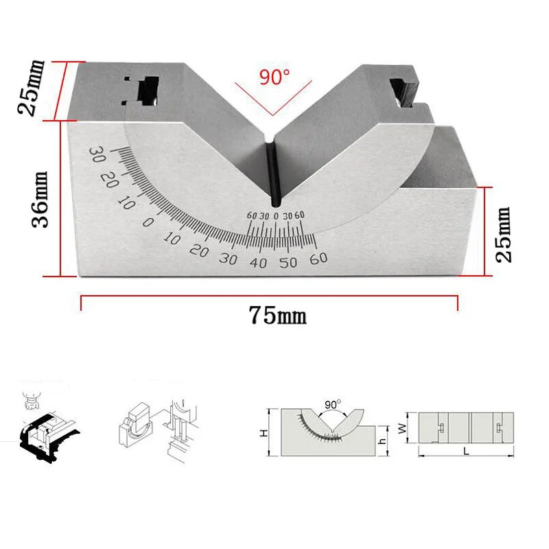 Синусоидальный измеритель, Регулируемый угловой измеритель, шлифовальный станок, точный измеритель угла, регулируемый коврик, 0-60 градусов, измерительный прибор