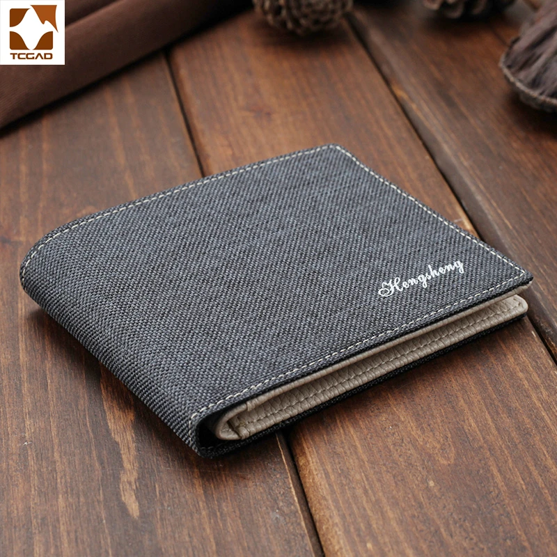

TCGAD nylon wallet men Brand small wallets Canvas erkek cuzdan Retro carteras hombre man's suit Male Carteira Masculina pocket
