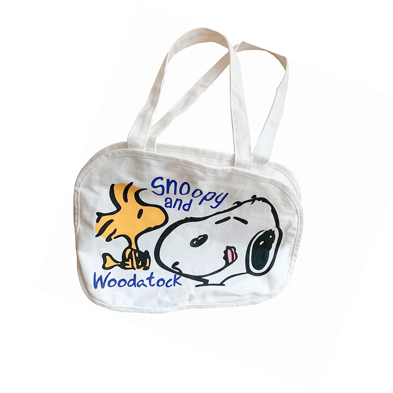 

Japanese and Korean Cartoon Doodle Cute Dog Soft Girl Single Shoulder Canvas Bag Shopping Bag Student Girl Fashion Hot Style