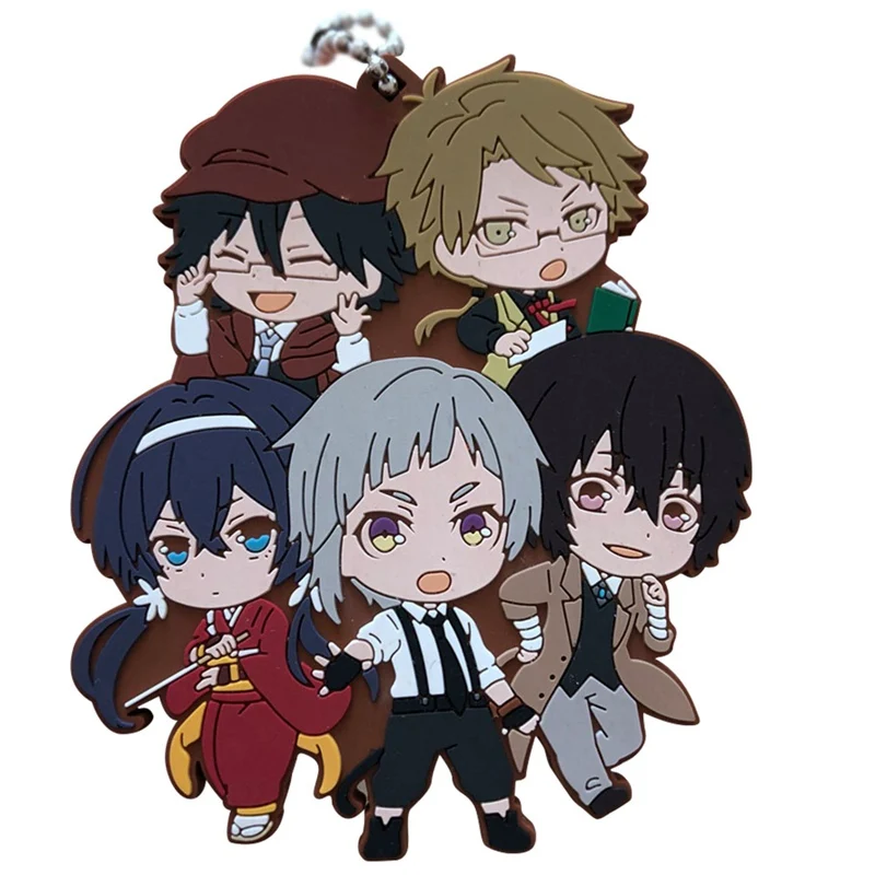 

2019 New Bungou Stray Dogs Akiko Anime Action Key Chain Keyring Cute Toy Keychain Keyholder