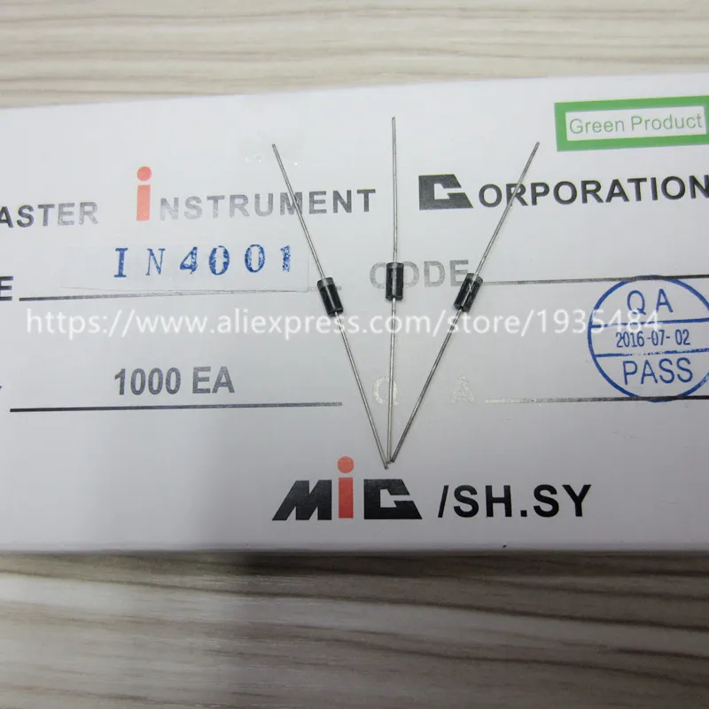 Free Shipping 1N4001 1N400 4001 DO 41 New 20PCS Professional Rectifier ...