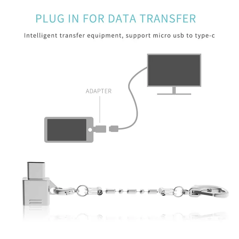 Металлический USB 3,1 OTG тип-c штекер Micro USB Женский адаптер для передачи данных для OnePlus 2 для samsung S8 для Xiaomi mi5 Macbook высокоскоростной