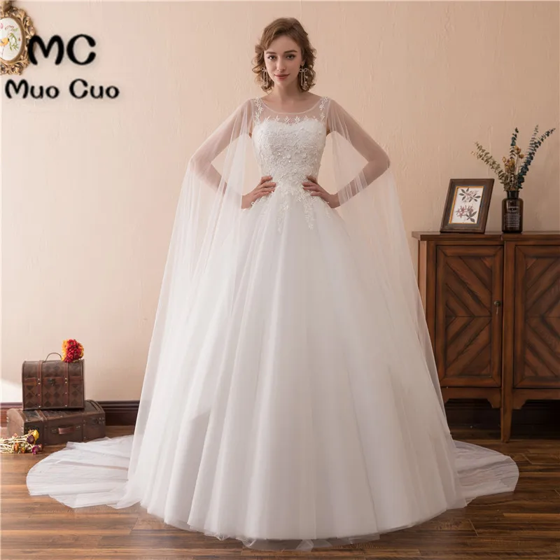 2018 отвесное кружевное свадебное платье с запахом Robe De Mariage ТРАПЕЦИЕВИДНОЕ ПЛАТЬЕ