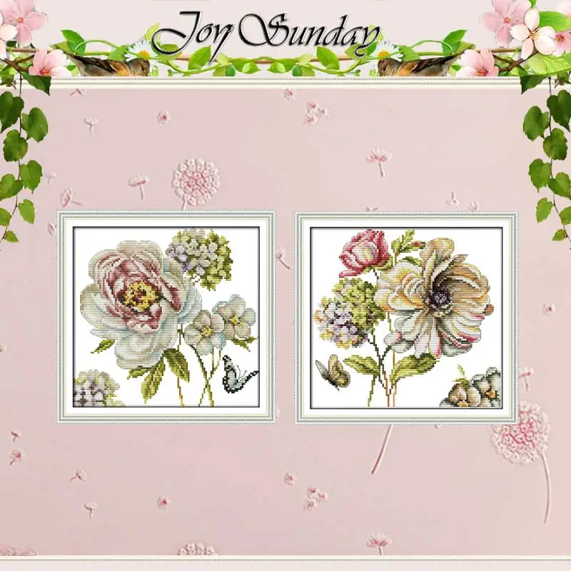 

Hydrangeas patterns counted Cross Stitch 11CT 14CT Cross Stitch Set Wholesale DIY flower Cross-stitch Kit Embroidery Needlework