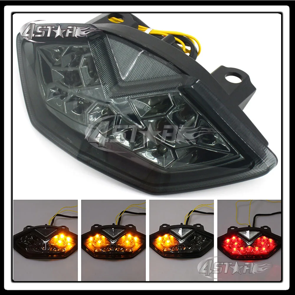 

LED Rear Turn Signal Tail Stop Light Lamp Integrated Brake Light For Z1000 Z1000SX 10-13 Ninja 1000 11-14 Versys 650 10-14