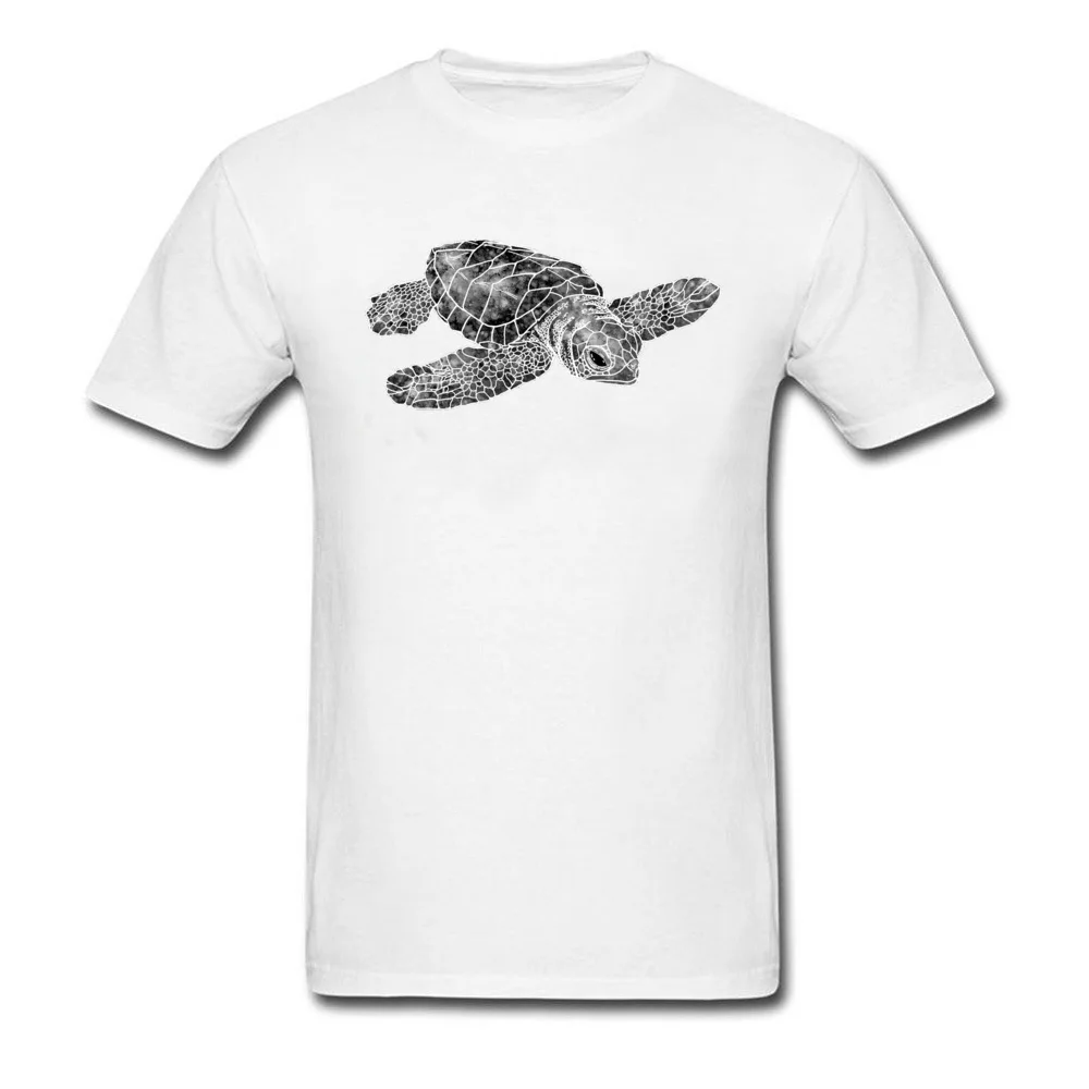 Watercolor Sea Turtle - Black And White_white