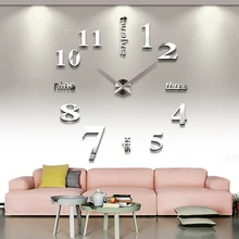 2017 Living Home Decorate DIY font b Wall b font font b Clock b font Acrylic