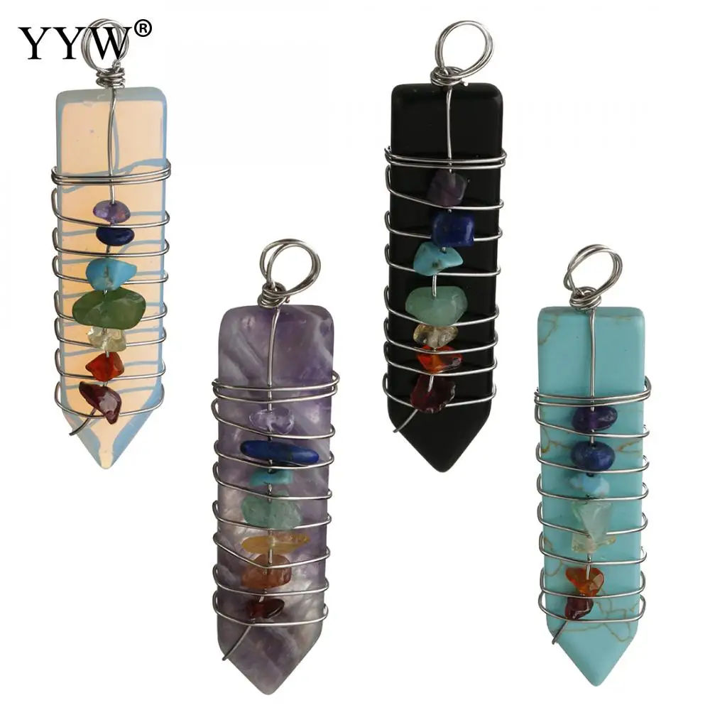 New Arrival Natural Stone Pendants Pendulum Reiki Chakra Healing