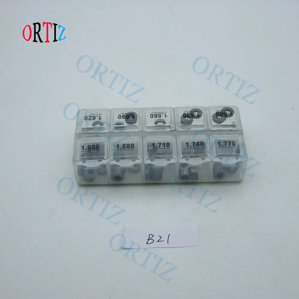 B21 fuel diesel injector nozzle washer and injector adjusting gaskets,Rex ORTIZ valve shim washer size 1.20mm--1.77mm (12)_