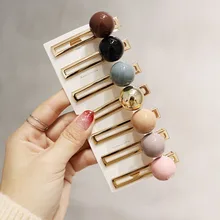 Épingle à cheveux en perles pour femmes, nouveauté, élégante, pince à cheveux, Barrette à pression, accessoires pour filles, livraison directe