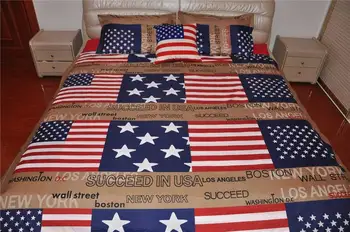 

Creative Flag Bedsheet And Duvet Set Fashion Style Bedding Set