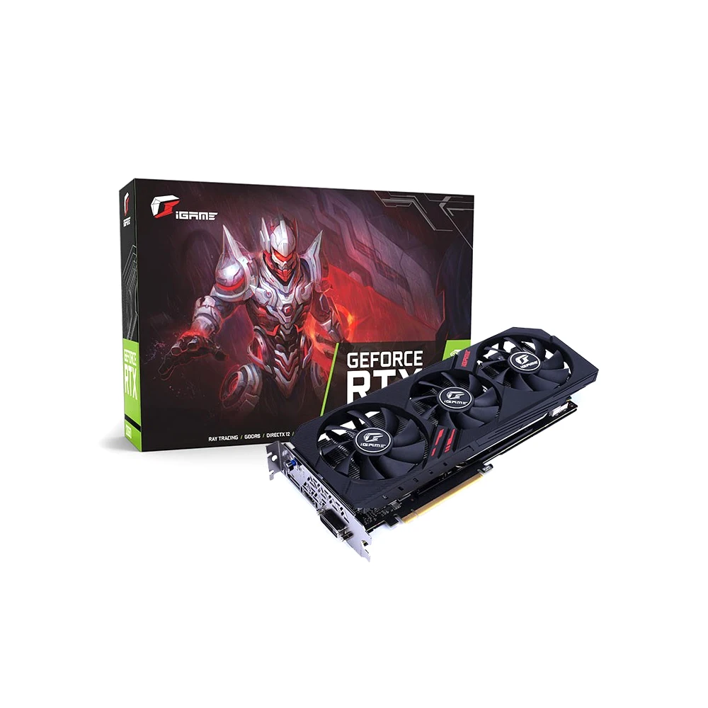 Красочная графическая карта iGame GeForce RTX 2060 Ultra GDDR6 6G видеокарты iGame GPU 1365-1680Mhz PCI-E 3,0 HD