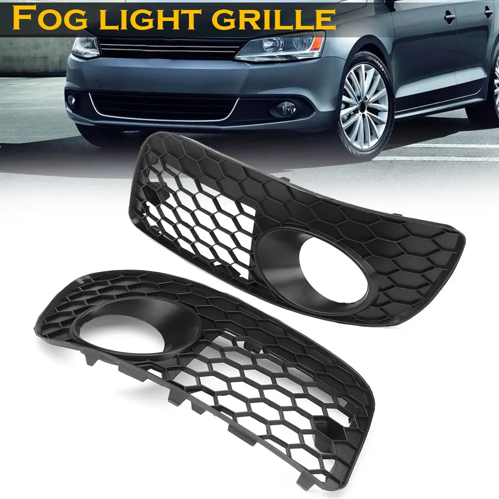 

2Pcs Honeycomb Hex Mesh Fog Light Open Vent Grilles for VW Jetta MK5 GTI GLI 06-09 DXY88