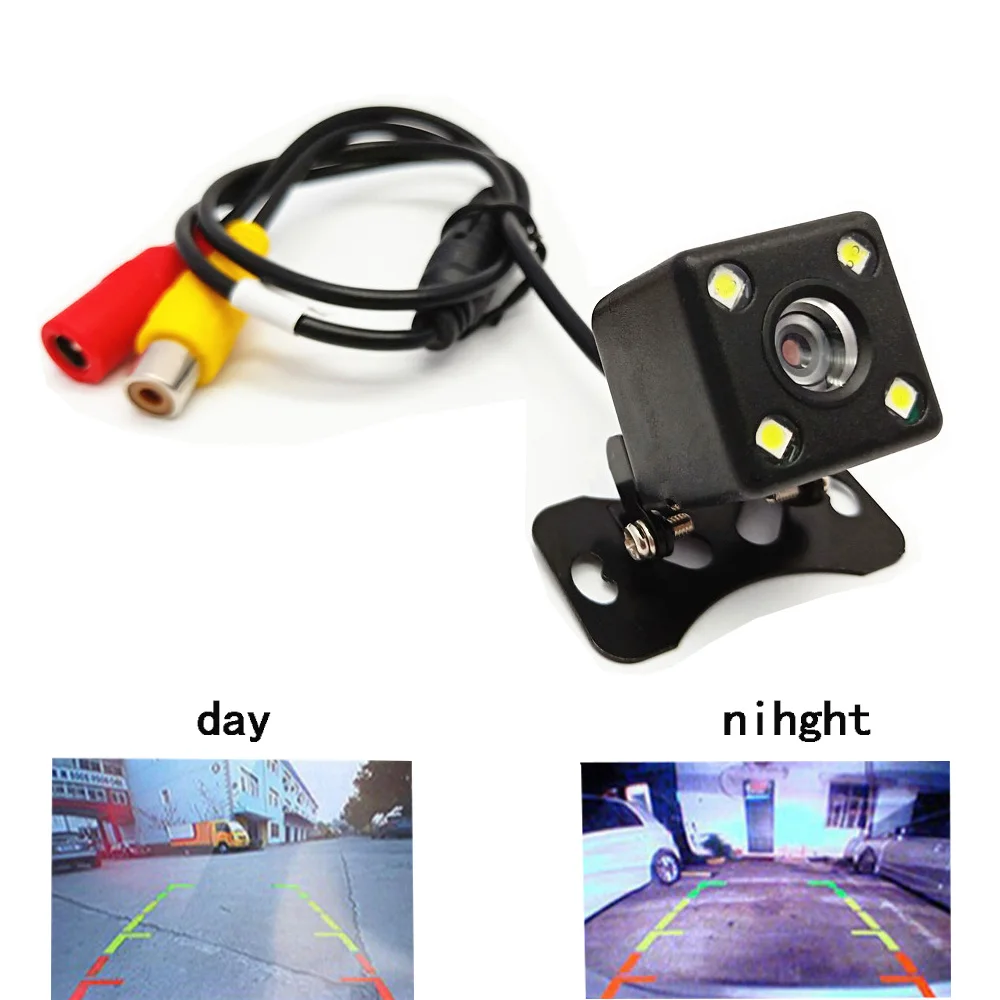 

wide angle 4LED car rear view camera reverse backup parking camera with night vision HD auto reversing parking system