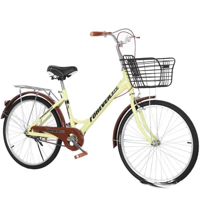 Top 26-Inch Adult Bicycle Men And Women Variable Speed Commuter Bike City Retro Portable Step Princess Student 9