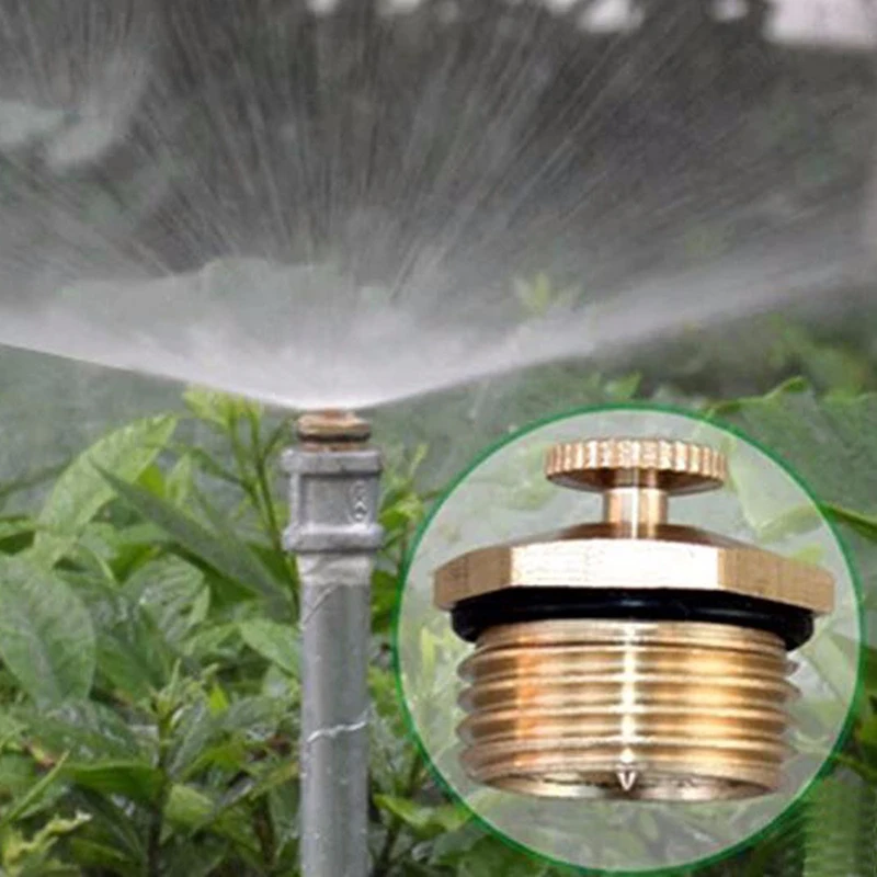 1/2" Brass Micro Sprinkler 360 Degree Adjustable Atomizing Nozzles for the Garden Agriculture Sprinkler Irrigation Cooling 2 Pcs garden sprinkler irrigation sprinklers garden irrigation nozzle drip irrigation sprinklers garden sprayer nozzles