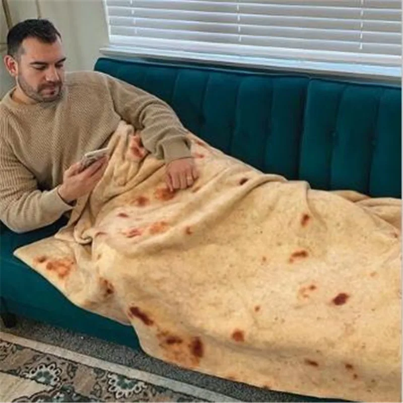 3 размера Tortilla одеяло письмо коврик с печатью круглый буррито Малый ковры для офиса дома Кемпинг Пикник одеяло для улицы челнока